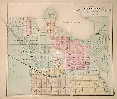 Map of the City of Albert Lea
