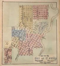 Map of the City of St. Peter