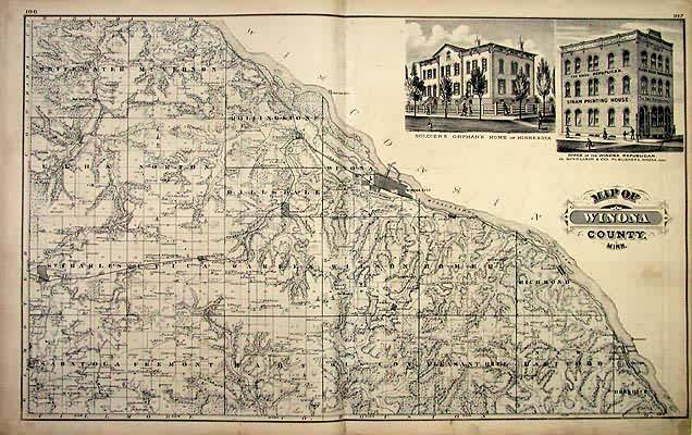 Map of Winona County