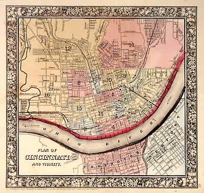 Plan of Cincinnati and Vicinity Plan of Cincinnati and Vicinity