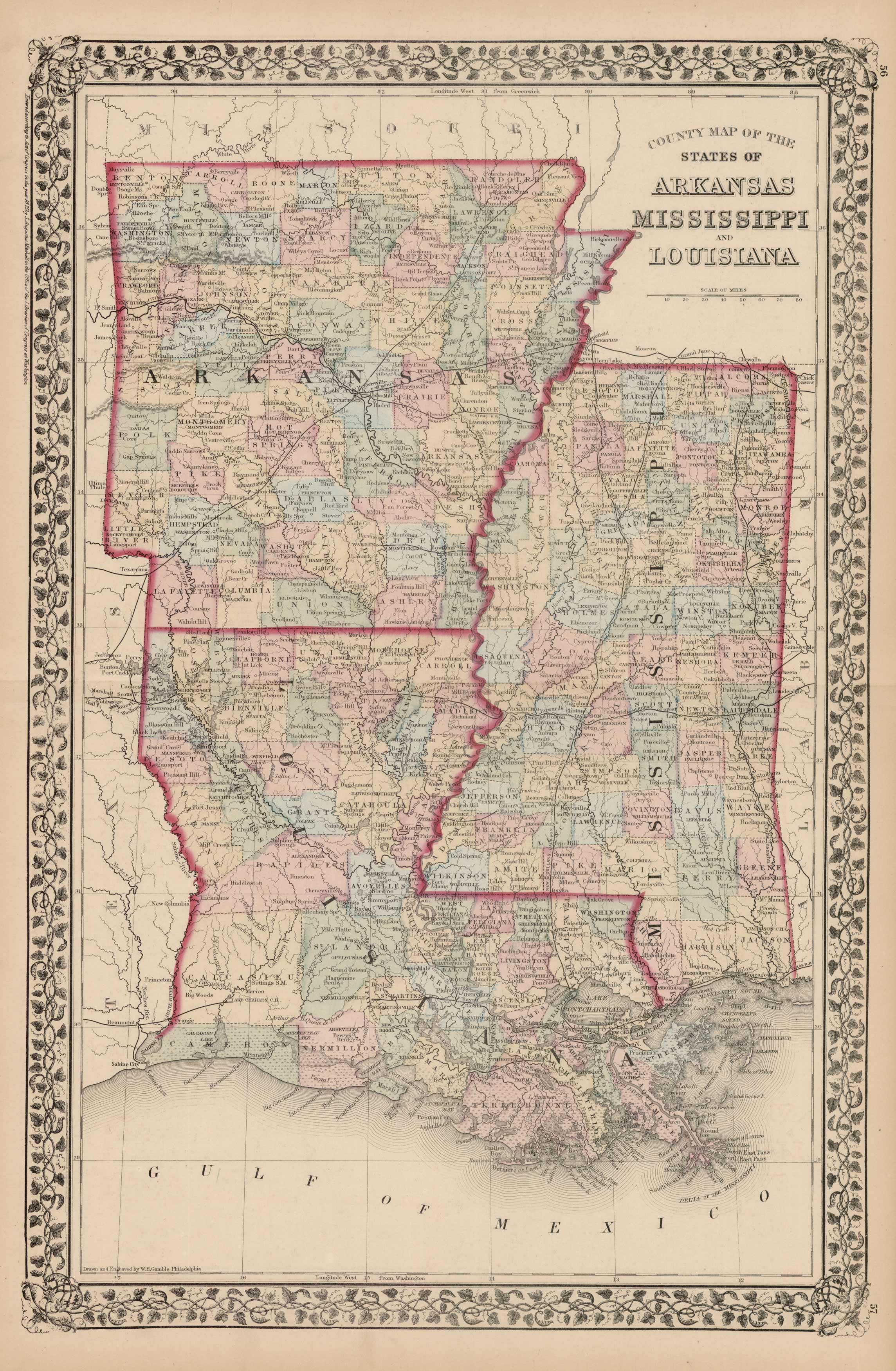 Map of Arkansas