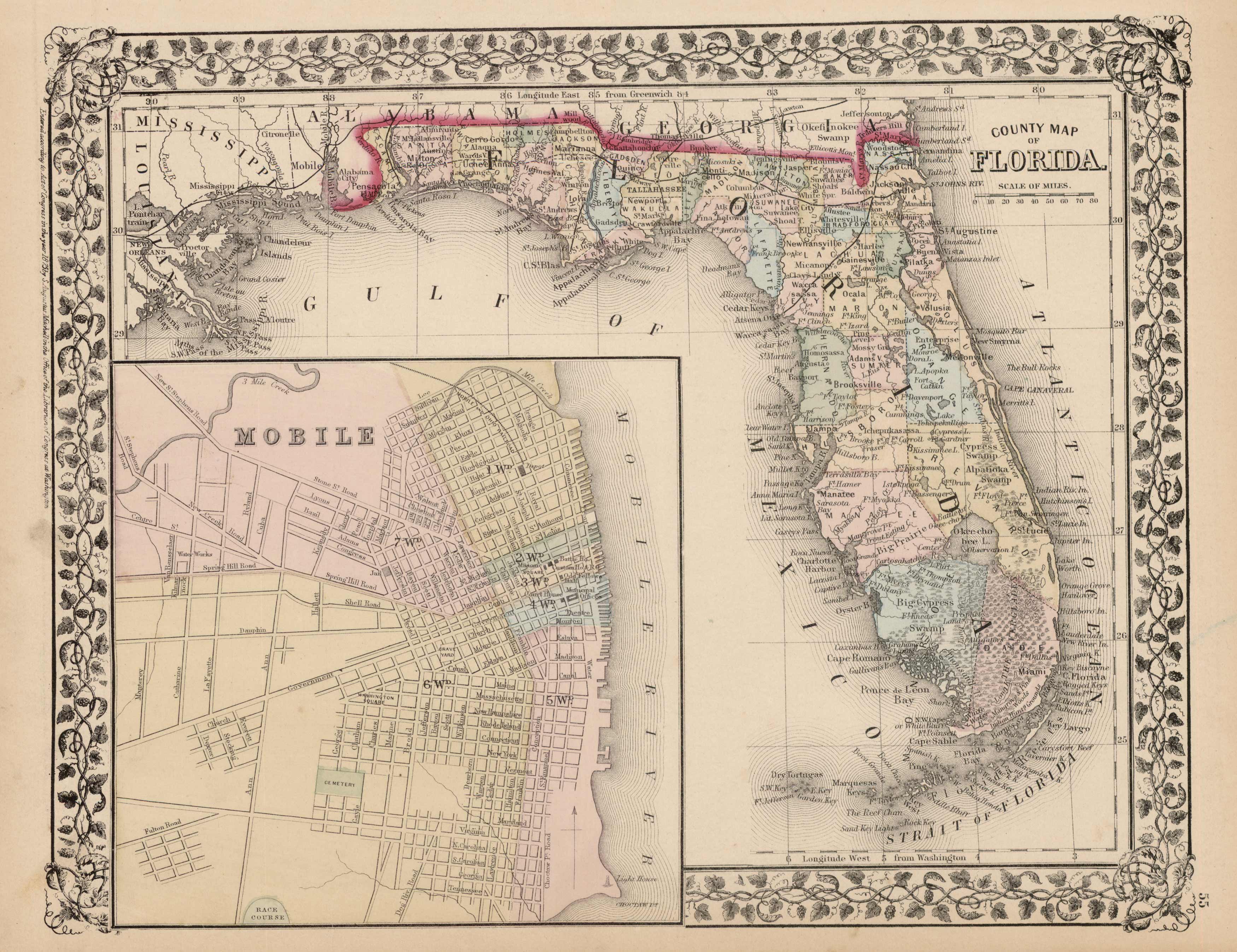 County Map of Florida