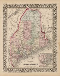 County Map of the State of Maine