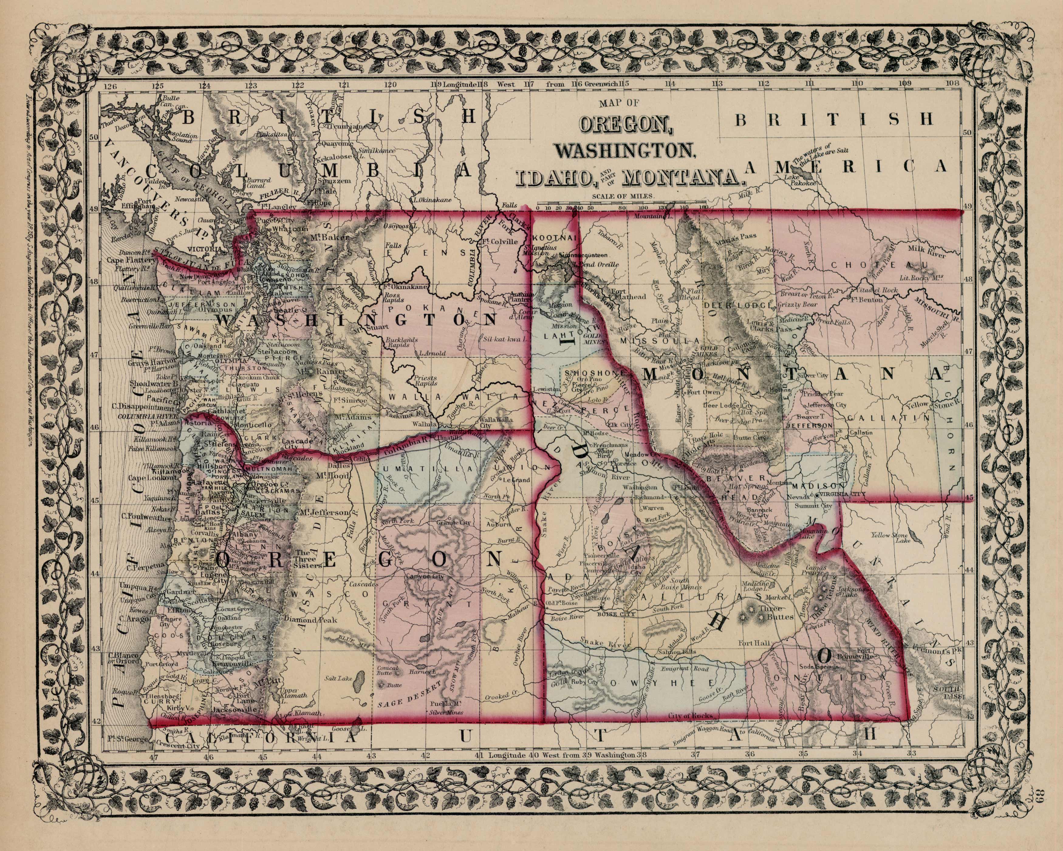 Map of Oregon