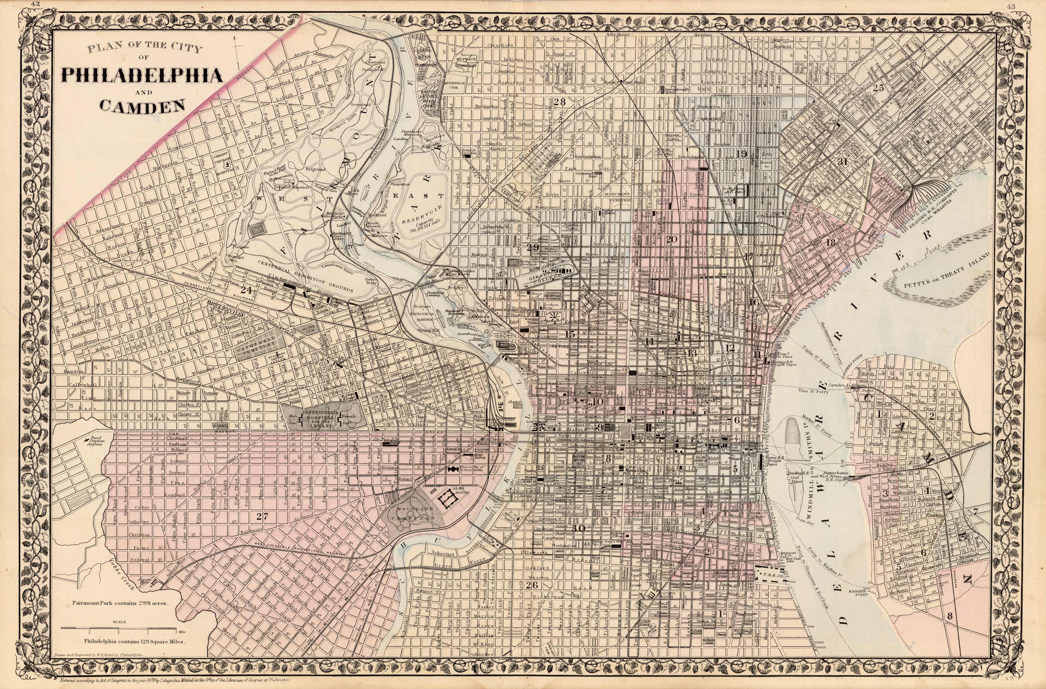Plan of the City of Philadelphia and Camden