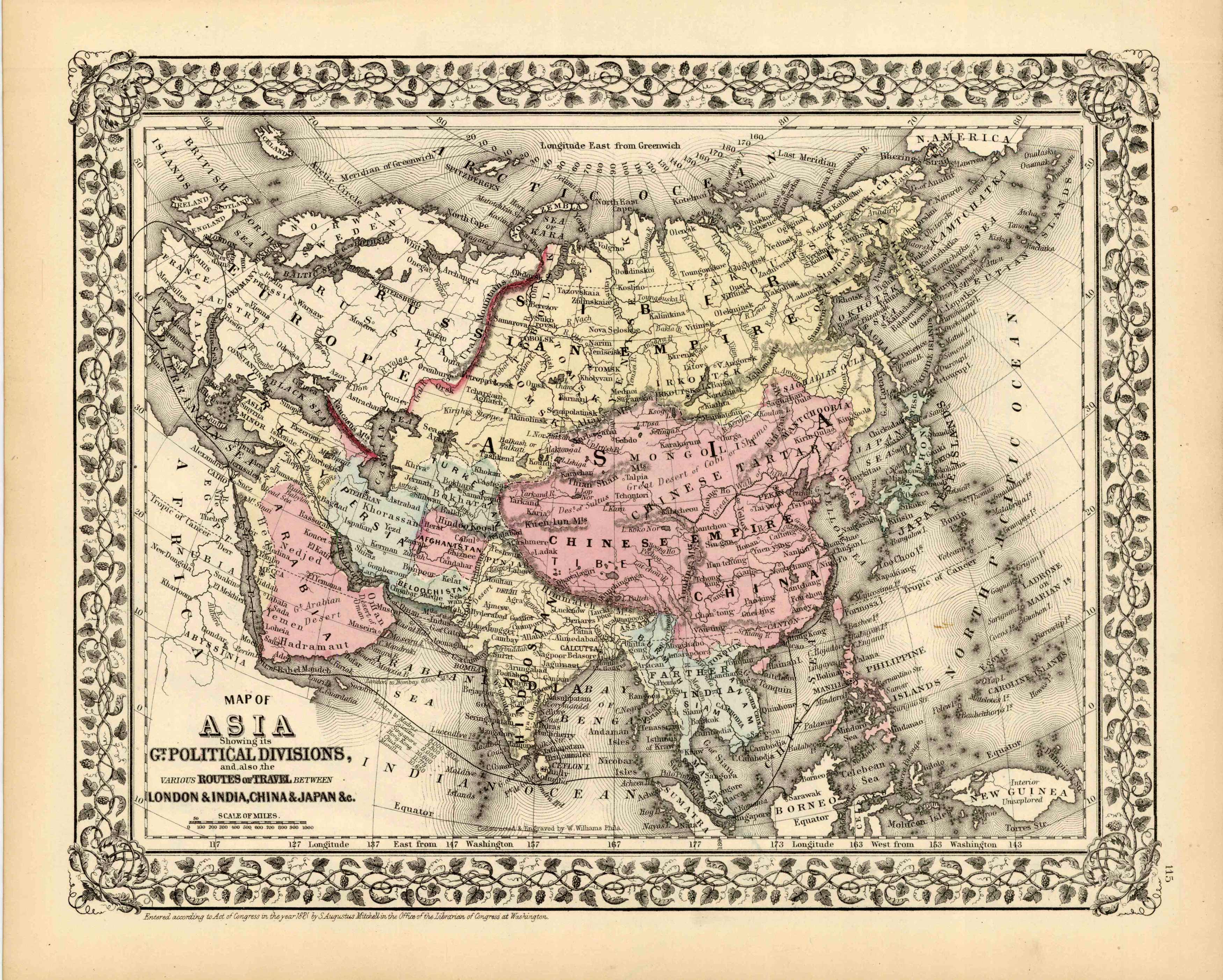 Map of Asia Showing its Gt. Political Divisions Map of Asia Showing its Gt. Political Divisions