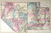 County and Township Map of Utah and Nevada
