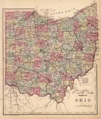 County and Township Map of the State of Ohio