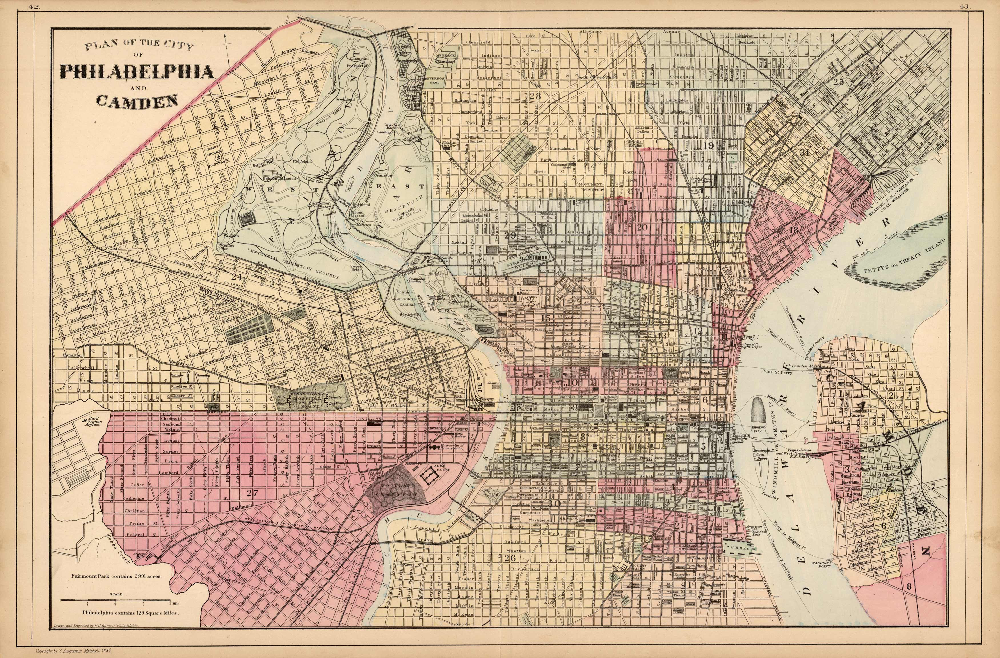 Plan of the City of Philadelphia and Camden