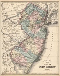 County Map of the State of New Jersey