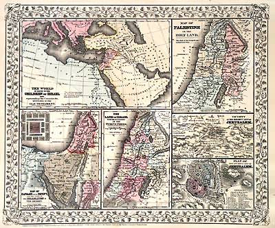 Map of Palestine or the Holy Land Map of Palestine or the Holy Land