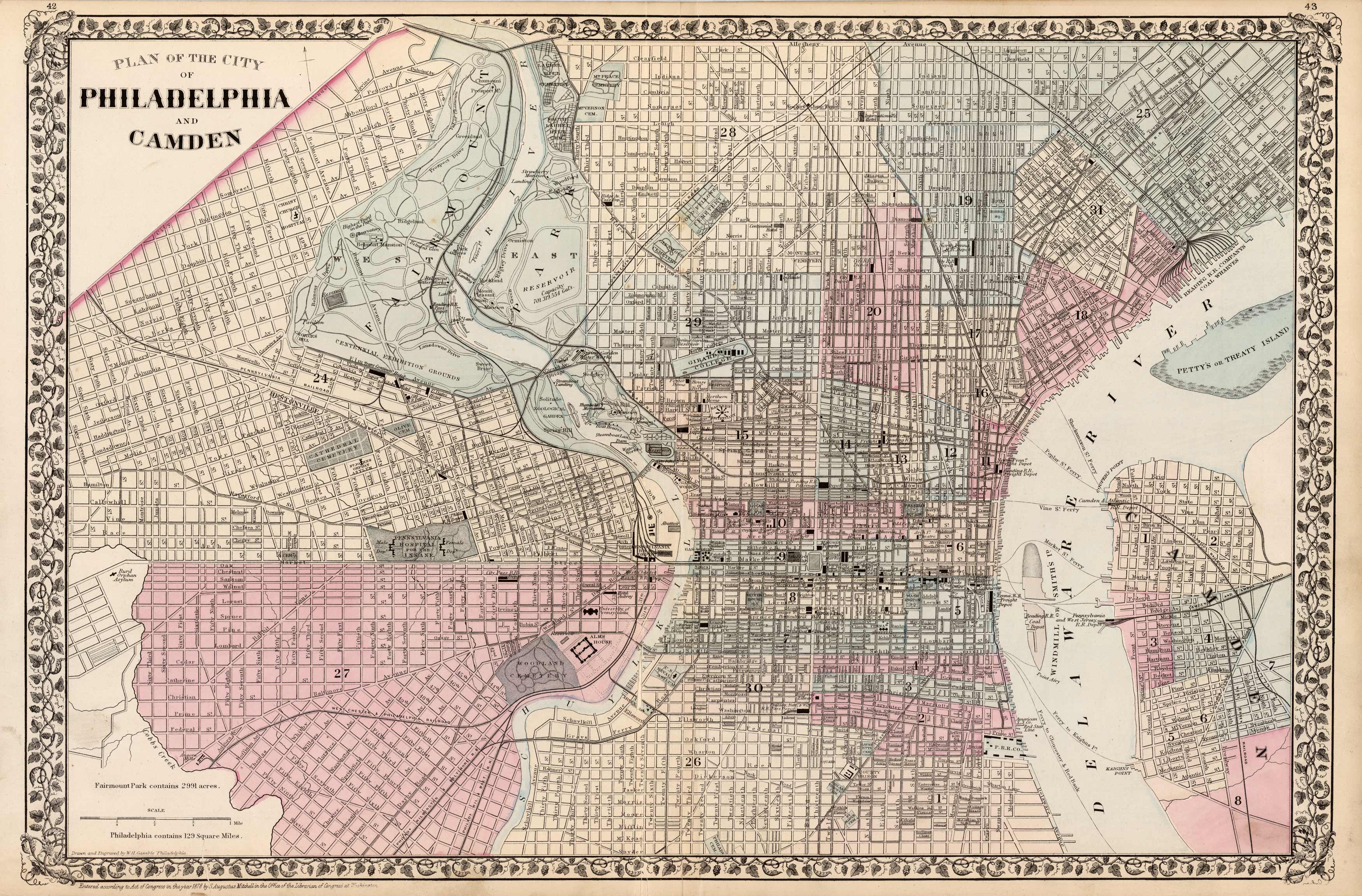 Plan of the City of Philadelphia and Camden