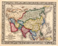 Map of Asia showing its Political Divisions