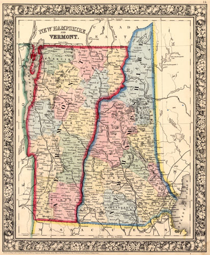 New Hampshire and Vermont