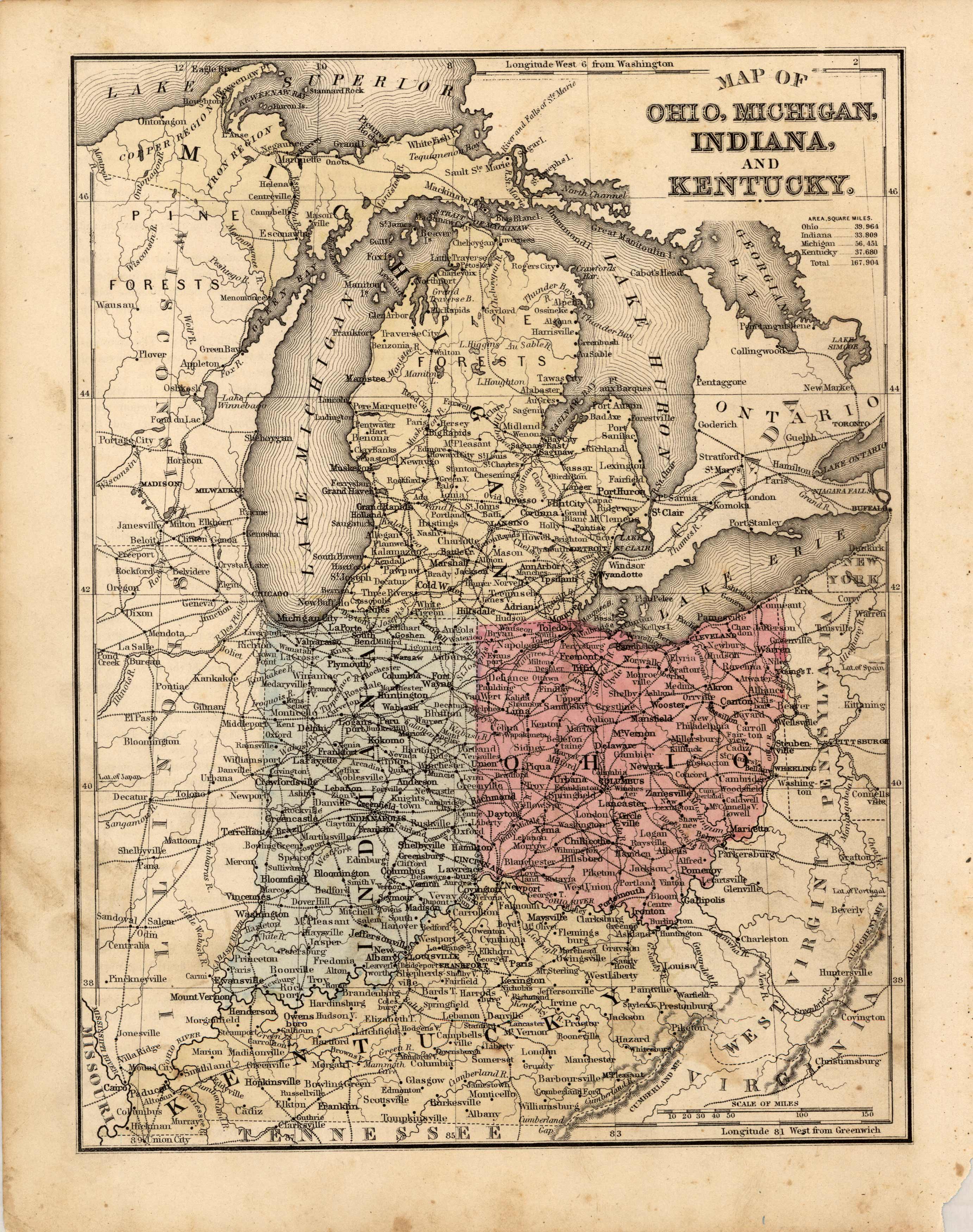 Map of Ohio