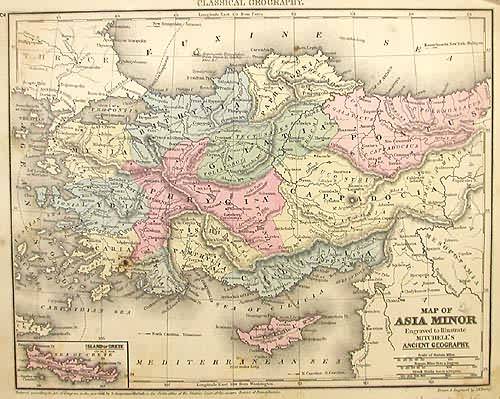 Map of Asia Minor Map of Asia Minor