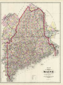 Map of the State of Maine