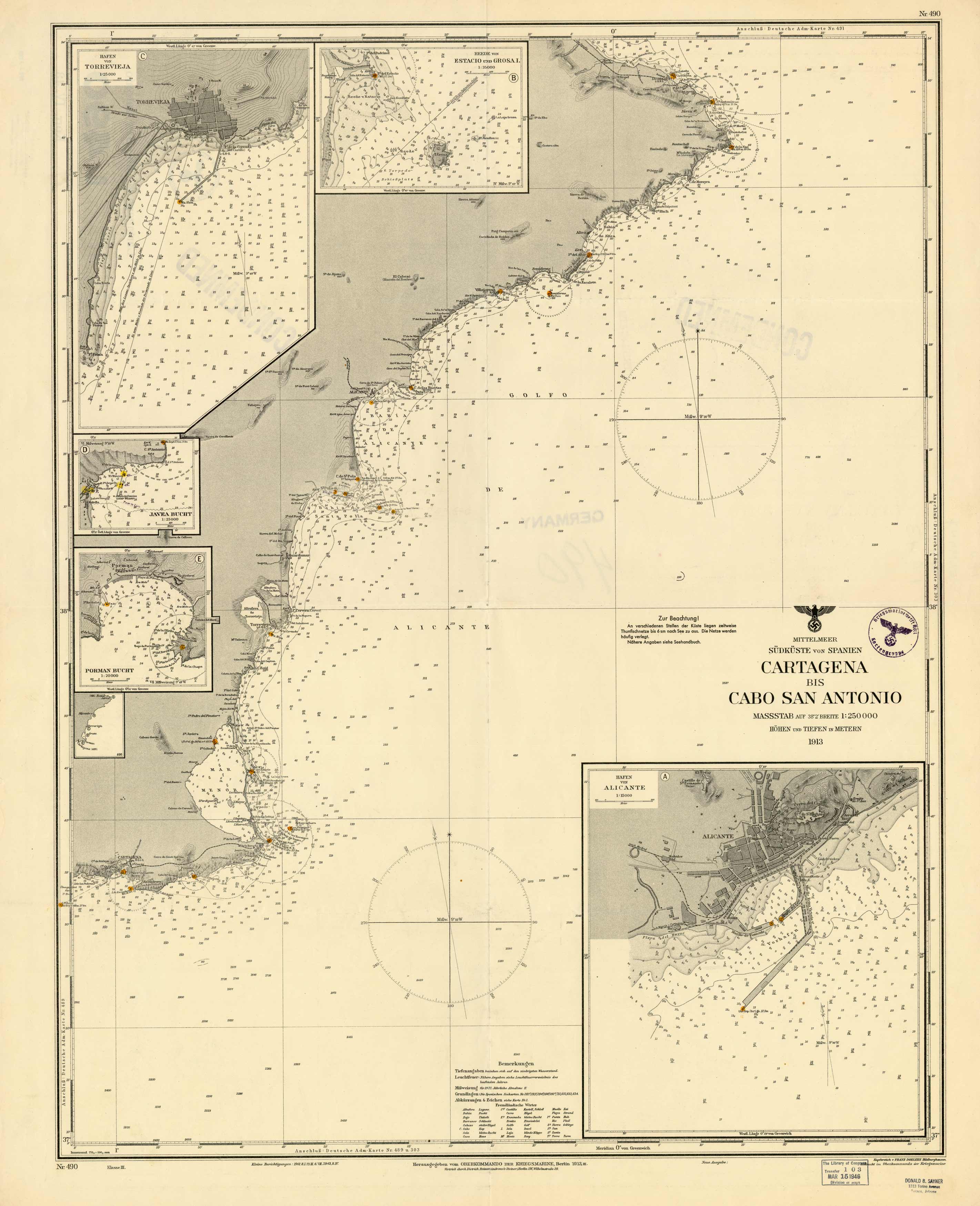 Mittelmeer - Seudkeuste von Spanien - Cartagena bis Cabo San Antonio (South Coast of Spain - Cartagena to Cabo San Antonio)