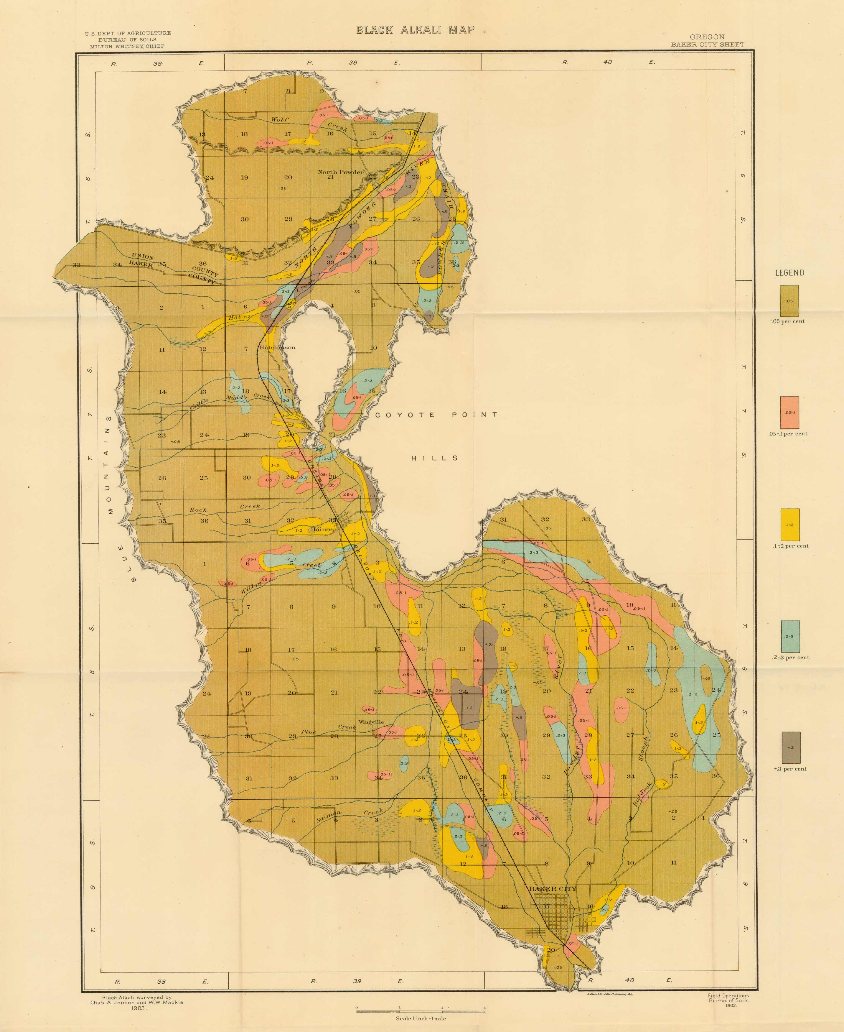 Black Alkali Map - Oregon - Baker City Sheet Black Alkali Map - Oregon - Baker City Sheet