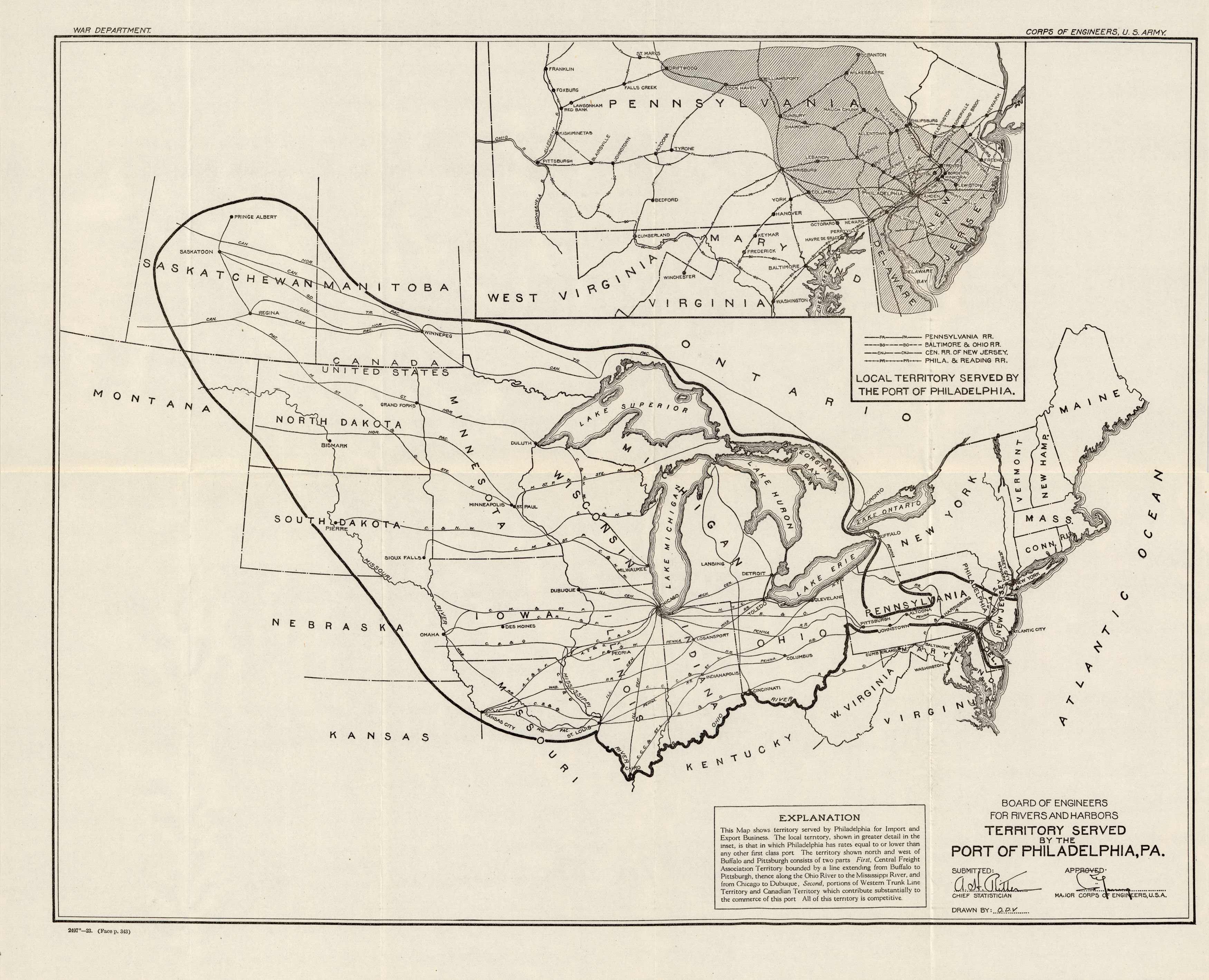 Territory Served by the Port of Philadelphia