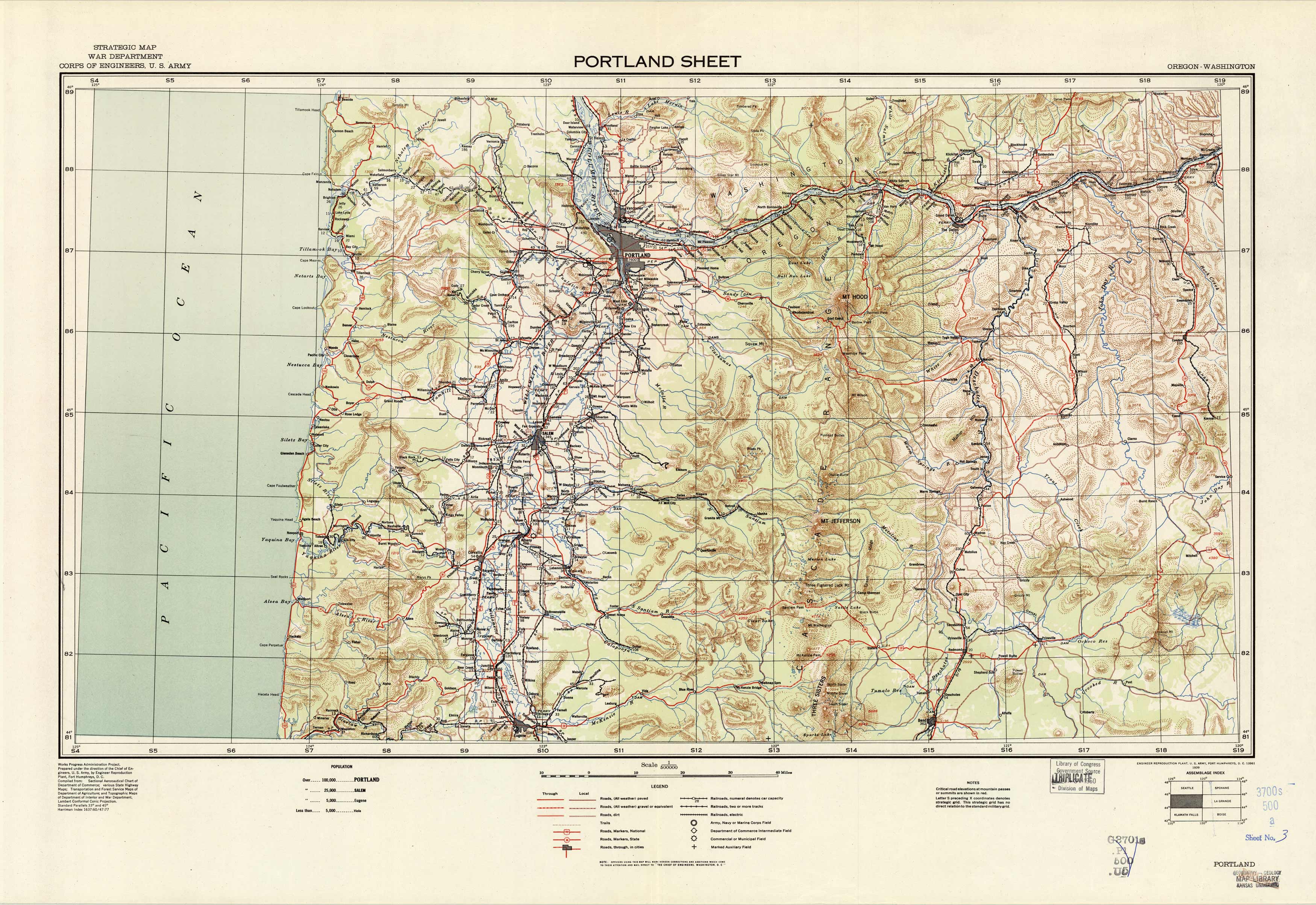 Portland Sheet - Oregon