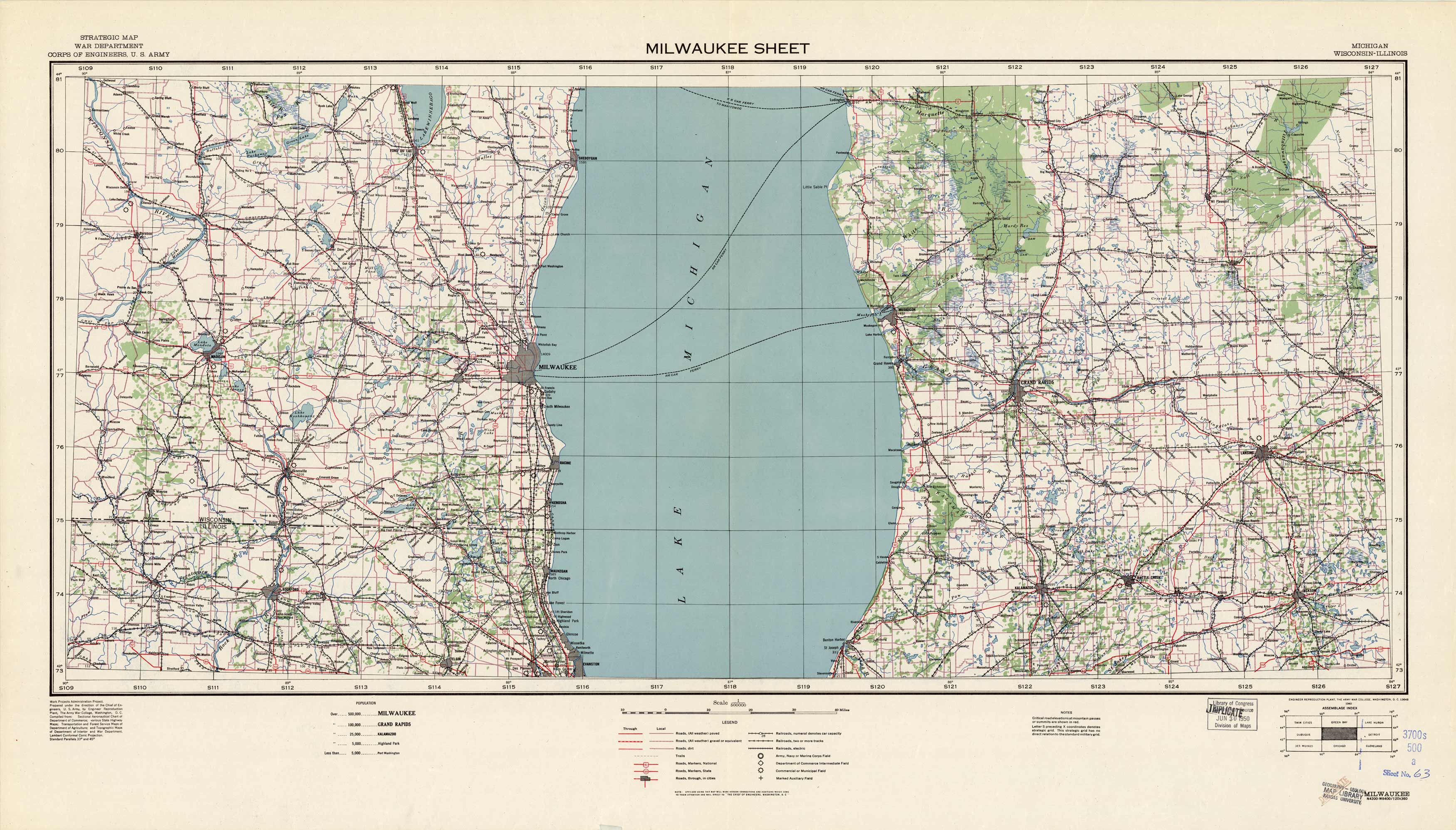 Milwaukee Sheet - Michigan