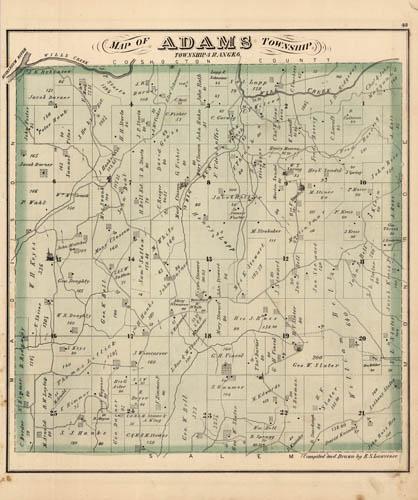 Map of Adams Township (Ohio)