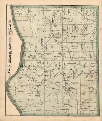 Map of Blue Rock Township (Ohio)