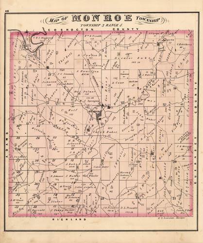 Map of Monroe Township (Ohio) Map of Monroe Township (Ohio)