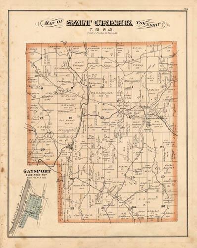 Map of Salt Creek Township. Gaysport