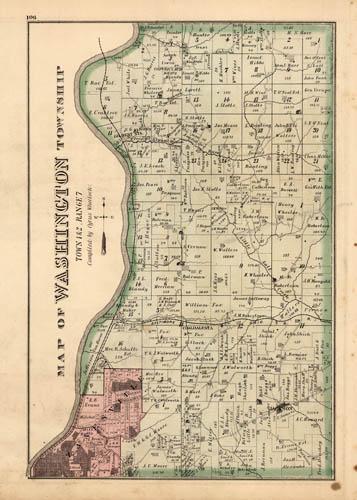 Map of Washington Township (Ohio) Map of Washington Township (Ohio)