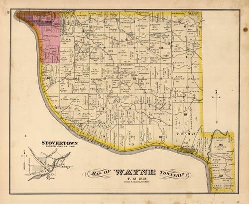 Map of Wayne Township. Stovertown