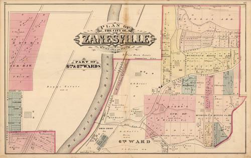 Plan of the City of Zanesville- Part of 6th & 8th Wards (Ohio)
