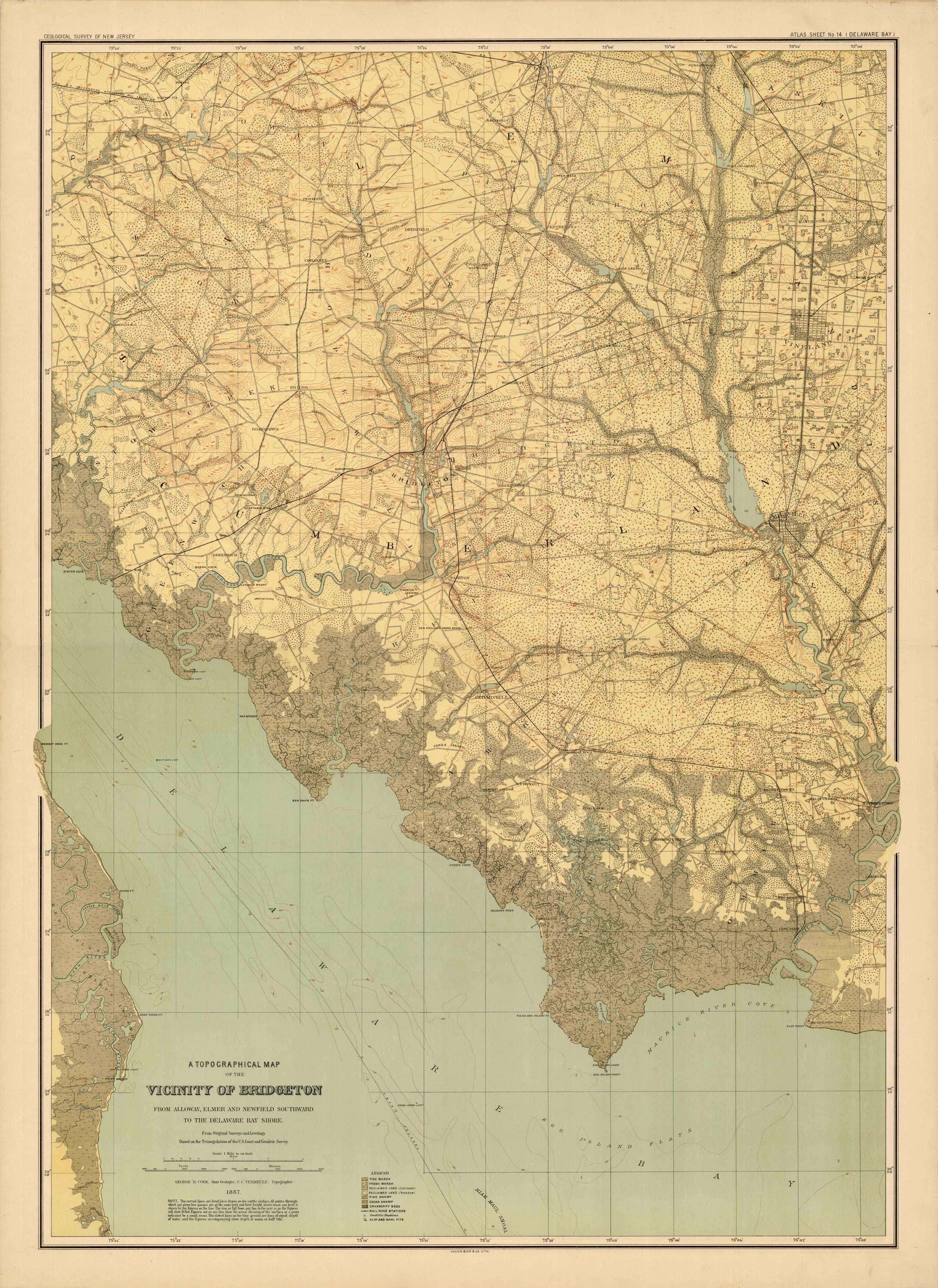 A Topographical Map of the Vicinity of Bridgetown