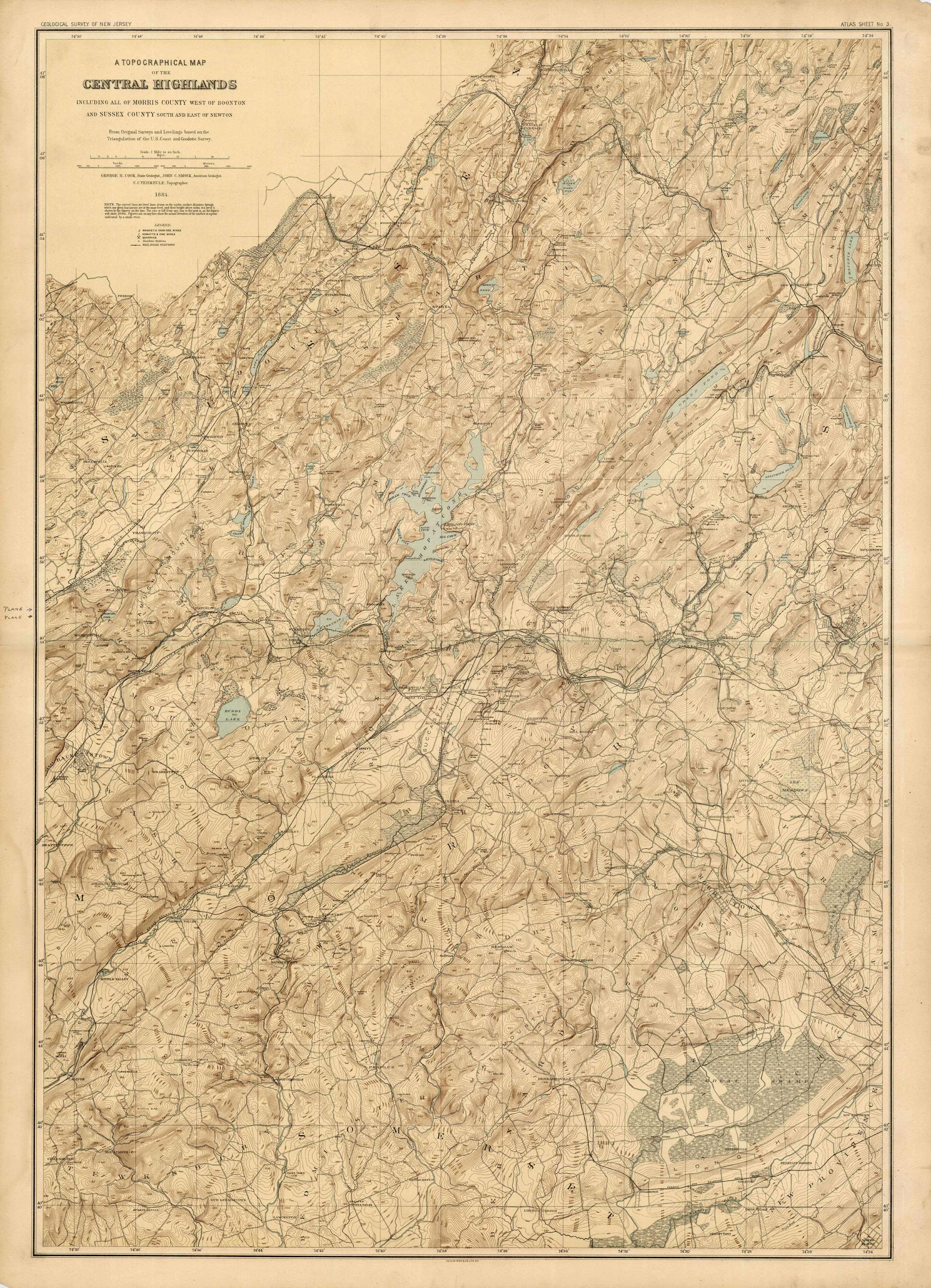 A Topographical Map of the Central Highlands