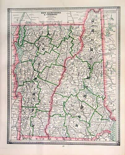 New Hampshire and Vermont