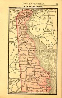 Map of Delaware