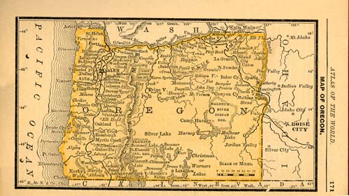 Map of Oregon Map of Oregon