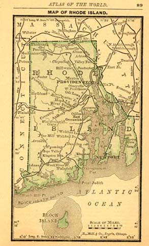 Map of Rhode Island Map of Rhode Island