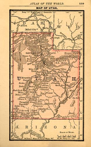 Map of Utah Map of Utah