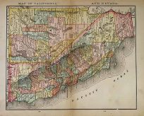 Map of California and Nevada