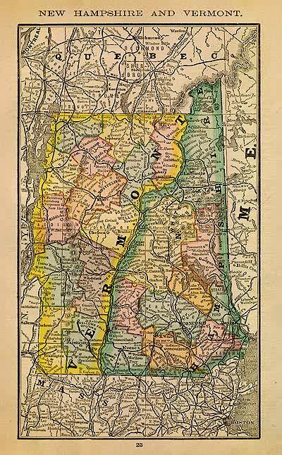 New Hampshire and Vermont