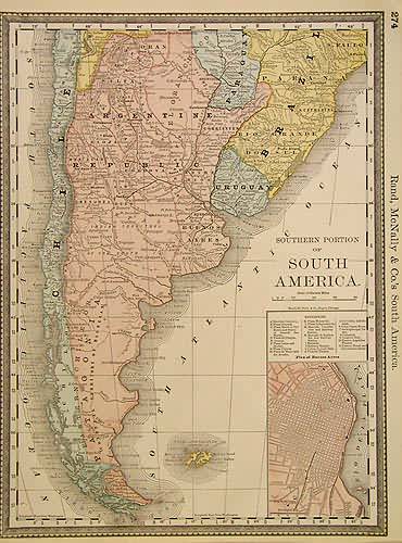 Southern portion of South America Southern portion of South America