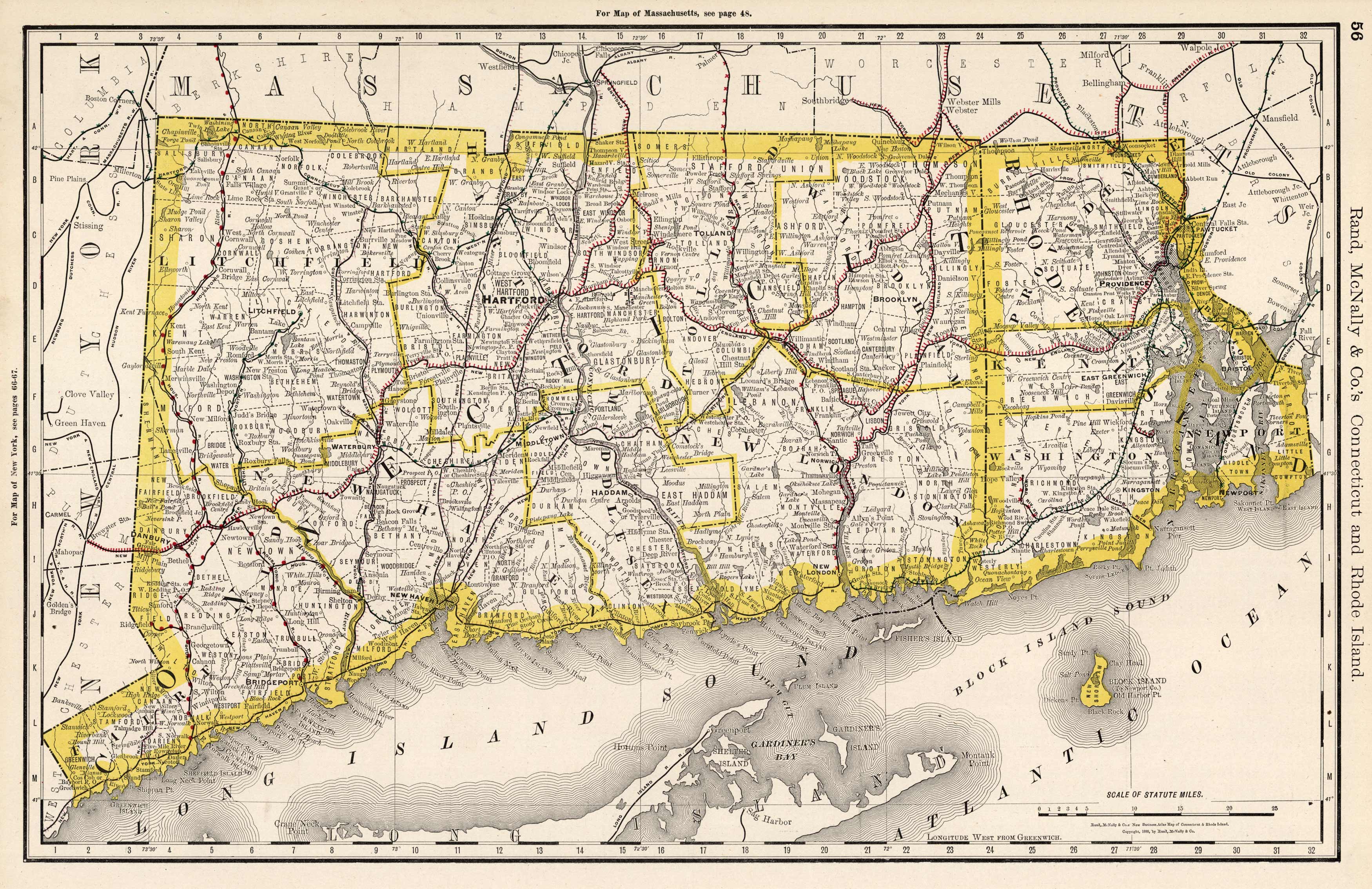 Connecticut and Rhode Island