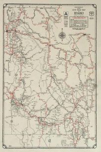 Rand McNally Junior Auto Road Map of Idaho
