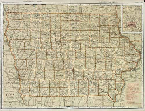 Rand McNally Standard Map of Iowa Rand McNally Standard Map of Iowa