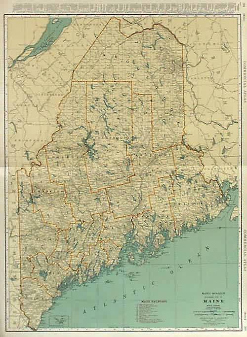 Rand McNally Standard Map of Maine