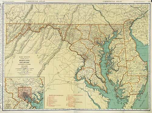 Rand McNally Standard Map of Maryland Rand McNally Standard Map of Maryland