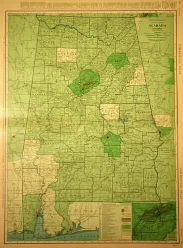 Rand McNally Standard Map of Alabama