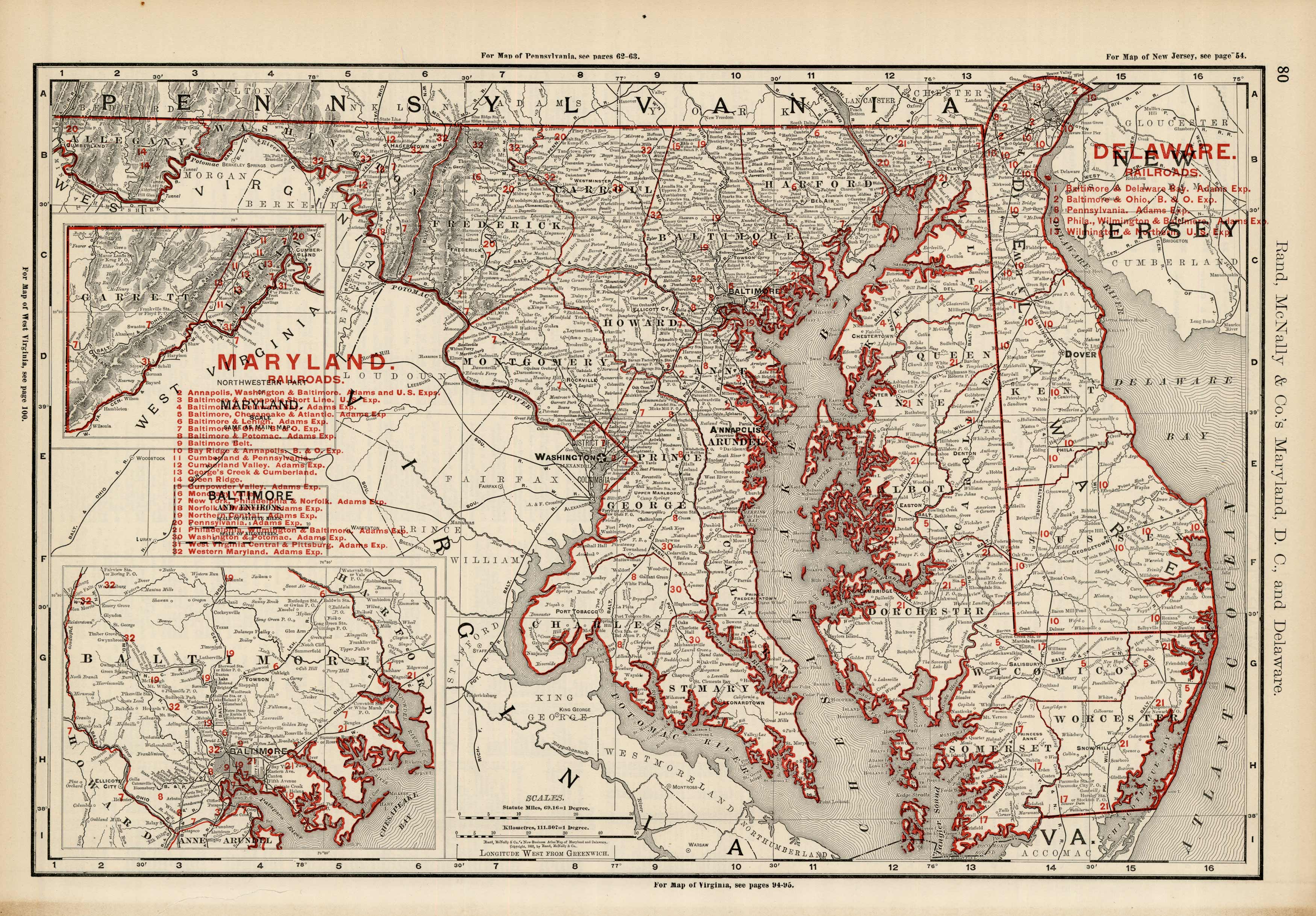 Maryland and Delaware